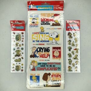 Vintage Sandylion Peanuts Comic Strip Stickers